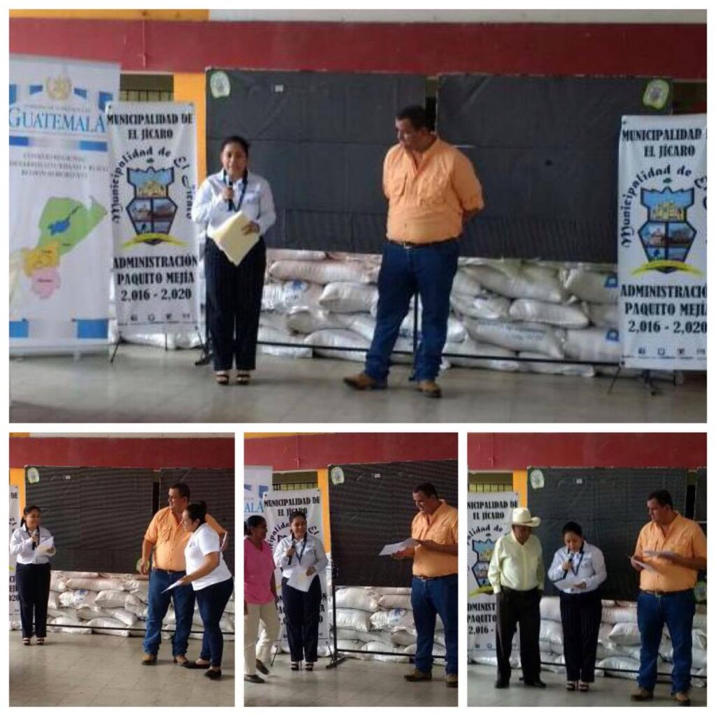 Entrega de certificados a Integrantes de COCODES que participaron en el Taller Fortalecimiento a la Participación Ciudadana